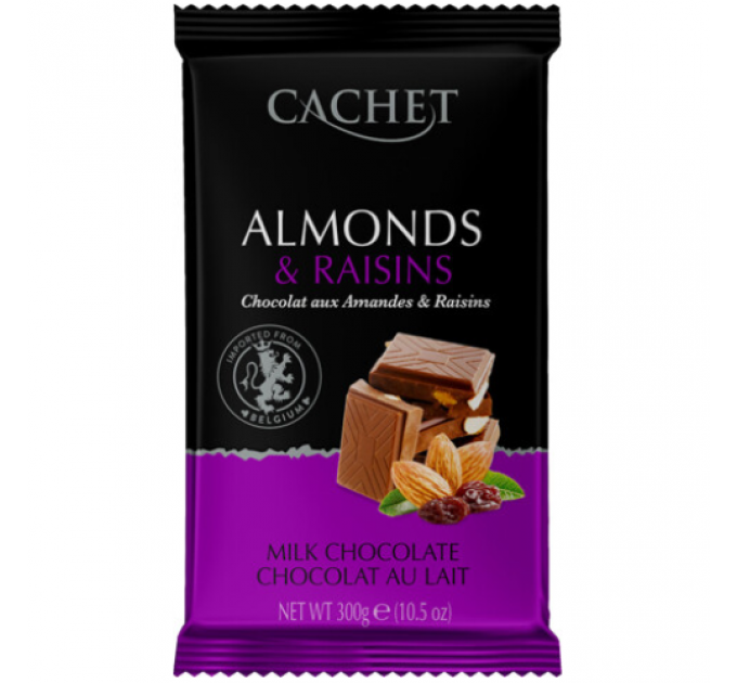 Cachet Almonds and Raisins Шоколад молочний - 300 g
